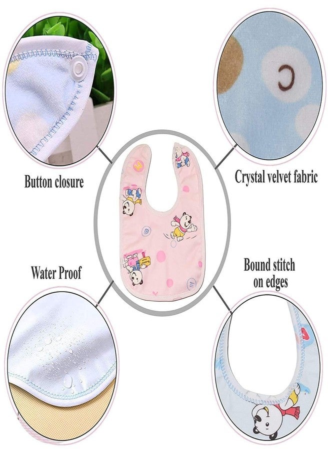 EIO Waterproof Spill Resistant Bibs, Baby Apron With Bib, Baby Bibs For 6 to 12 Months, Soft Cotton Bib (Set of 6). (Baby Apron) - Image 3