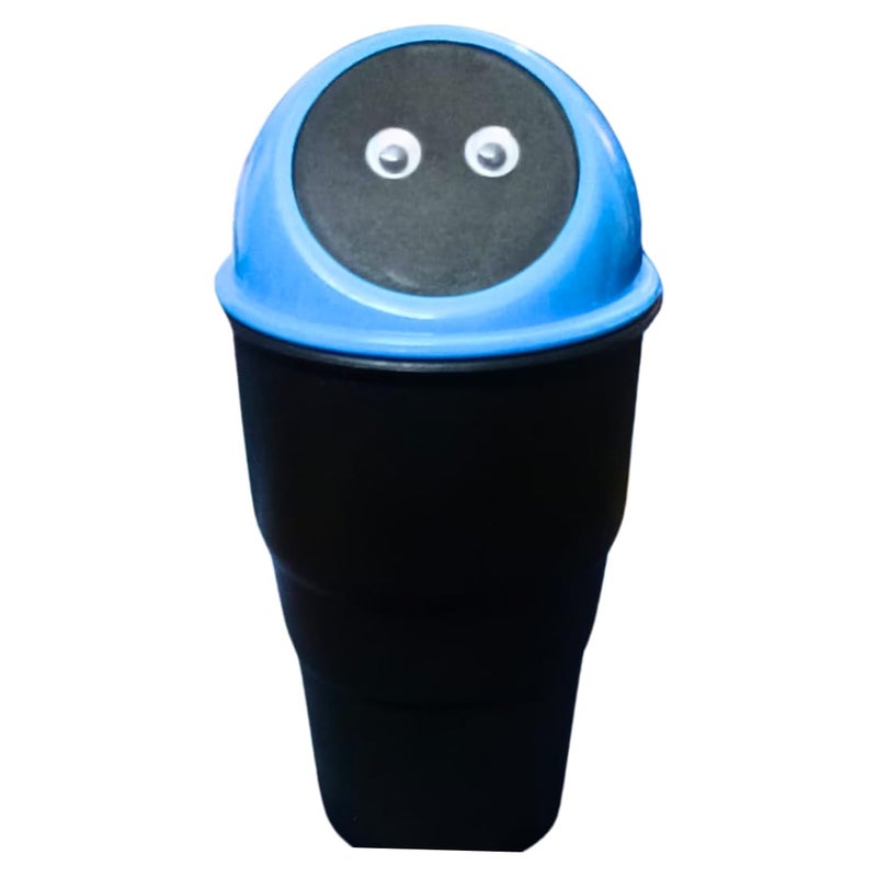 Generic 2 Mini Car Trash Can with Lid Portable Vehicle Garbage Bin Compact Cup Holder Design Leakproof Durable for Cars Trucks and SUVs Universal Car Organizer for Trash Management  - Image 2