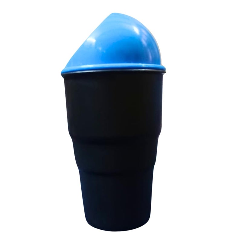 Generic 2 Mini Car Trash Can with Lid Portable Vehicle Garbage Bin Compact Cup Holder Design Leakproof Durable for Cars Trucks and SUVs Universal Car Organizer for Trash Management  - Image 4