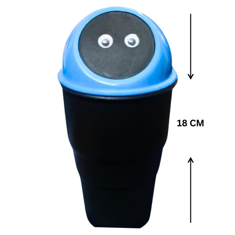Generic 2 Mini Car Trash Can with Lid Portable Vehicle Garbage Bin Compact Cup Holder Design Leakproof Durable for Cars Trucks and SUVs Universal Car Organizer for Trash Management  - Image 5