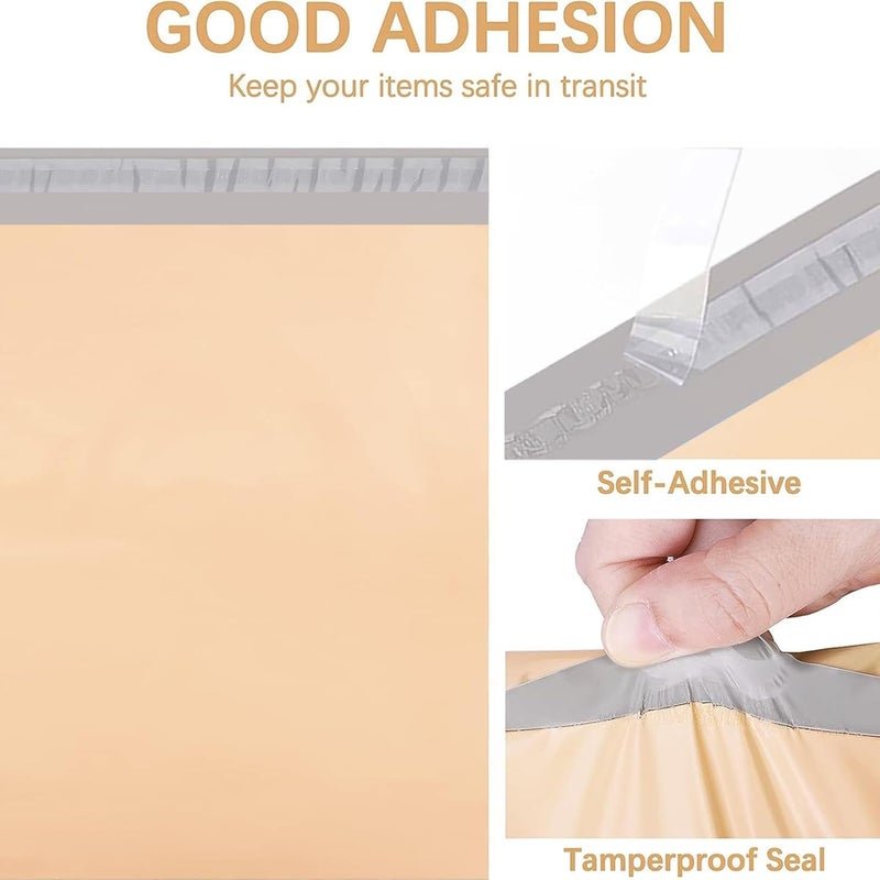 SECUREMENT Compostable Courier Bags based on Starch-Based Polymers - 12x16 inches (100 Pcs) - Image 2