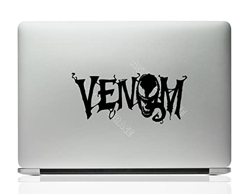 ASTUTE GRACE Venom Spider Man Comics Vinyl Decal Laptop Car Truck Walls Black 8 inch AG645 - Image 1