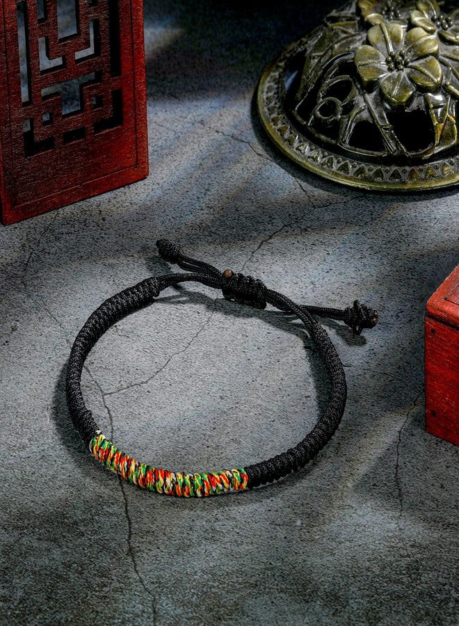 JENDEAR SHINE Tibetan Buddhist Bracelets for Women and Men, Hand Braided Rope Adjustable, Luck Faith Couple Friendship Gift - Image 2