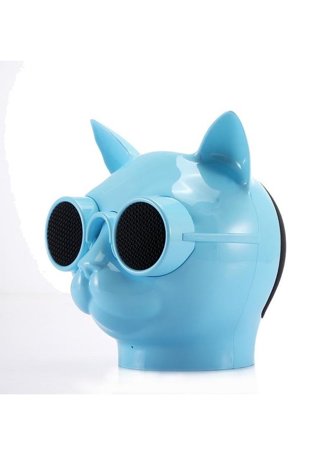 HuHa T8 Mini Cat Shape Stereo Wireless Bluetooth Speaker, Support Hands-free / TF Card / FM(Blue) - Image 3