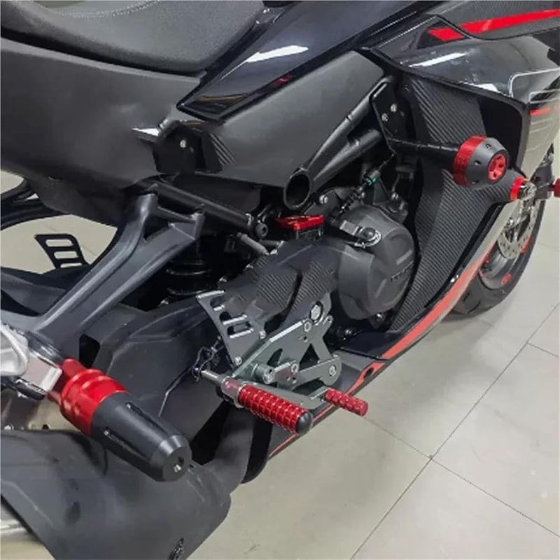 CFMOTO 450SR 450NK 450SR S حماية دراج نارية ضد السقوط حارس عادم أحمر - Image 4