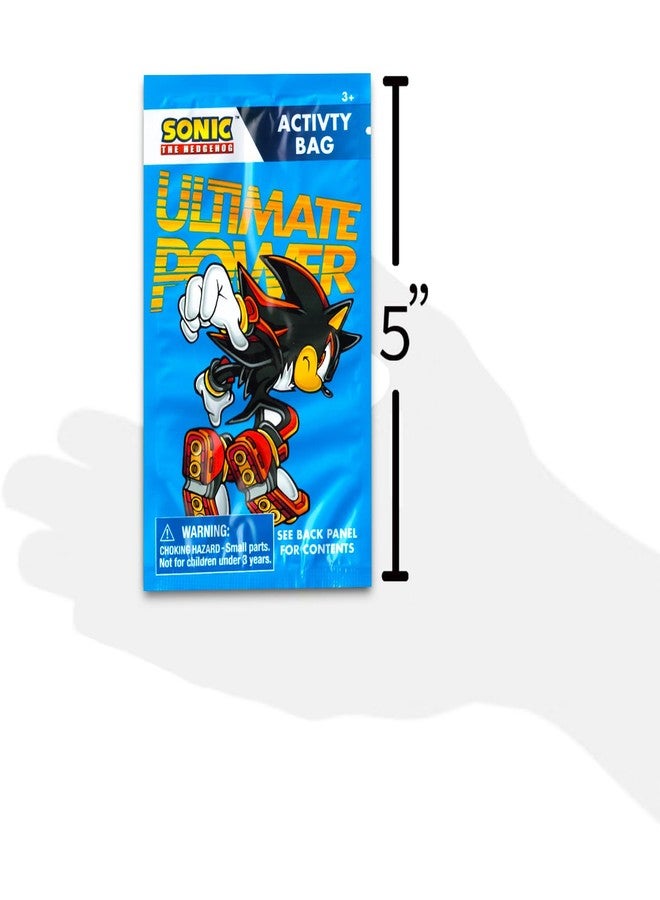 سونيك ذا هيدجهوج مجموعة هدايا حفلات أعياد الميلاد بشخصيات سونيك القنفذ شادو القنفذ - عبوة من ٢٤ لعبة شادو | كتب تلوين صغيرة، ملصقات، وهدايا أخرى | لوازم حفلات شادو - Image 3
