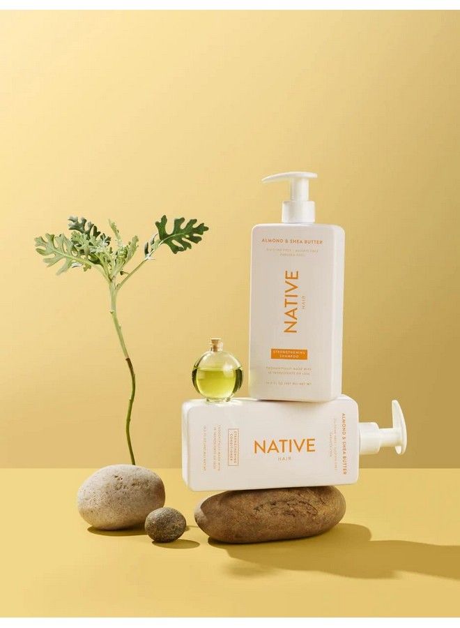 native Vegan Strengthening Conditioner With Almond & Shea Butter Clean Sulfate Paraben And Silicone Free 16.5 Fl Oz - Image 5