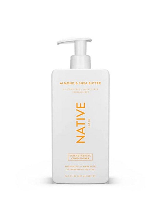 native Vegan Strengthening Conditioner With Almond & Shea Butter Clean Sulfate Paraben And Silicone Free 16.5 Fl Oz - Image 1