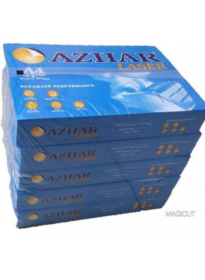 Azhar laser paper A4 70gm - pack of 5