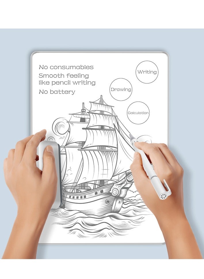 مجلس محو الجاف ، لوحة الكتابة على سطح المكتب 11 بوصة مذكرة الكمبيوتر المحمول القابلة لإعادة الاستخدام ، لوحة الكتابة الصغيرة المحمولة للمكتب لوازم المنزل إكسسوارات المكتب للطلاب - Image 3