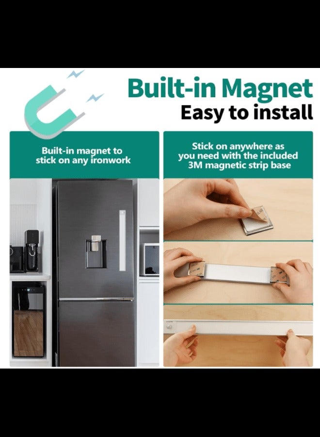 Motion Sensor Closet Lights，3Color Dimming LED Night Light,2500mAh Rechargeable Intelligence Slim Magnetic Closet Light, for Reading, Closet, Cabinet, Bedside, Study Light - Image 5