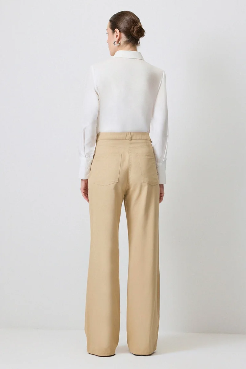 Touche Trouser Straight Fit Gabardine Trousers