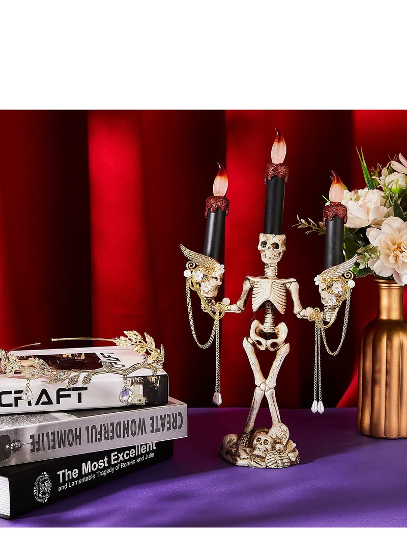 Excefore Rhinestone Fairy Leaf Headband Elf Ear Cuffs Crown Earring Accessory for Cosplay Pageant Wedding Prom, Gold - Image 5