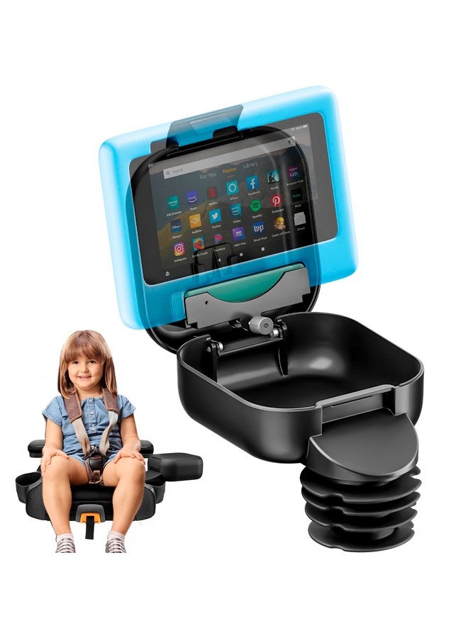 Integral Kids Console for Car Seat - Upgraded Car Organizer for Kids Adjustable Tablet Mount - Car Seat Cup Holder Console with Storage Container - Roadtrip Essentials for Kids - Large Base - Image 1