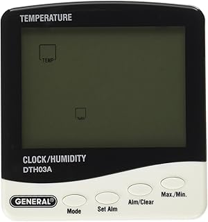 General Tools General Tools DTH03A Digital Temperature and Humidity Monitor with Jumbo Display  - Image 1