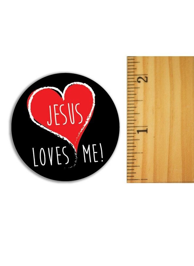 Fundraising For A Cause - Jesus Loves Me Stickers Bible Journaling Supplies Faith Stickers For Water Bottles Scrapbooks Planners Christian Decor (1 Roll 250 Stickers) - Image 1
