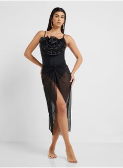 ELLA Swimsuit With 3D Floral & Beach Sarong  - Image 5