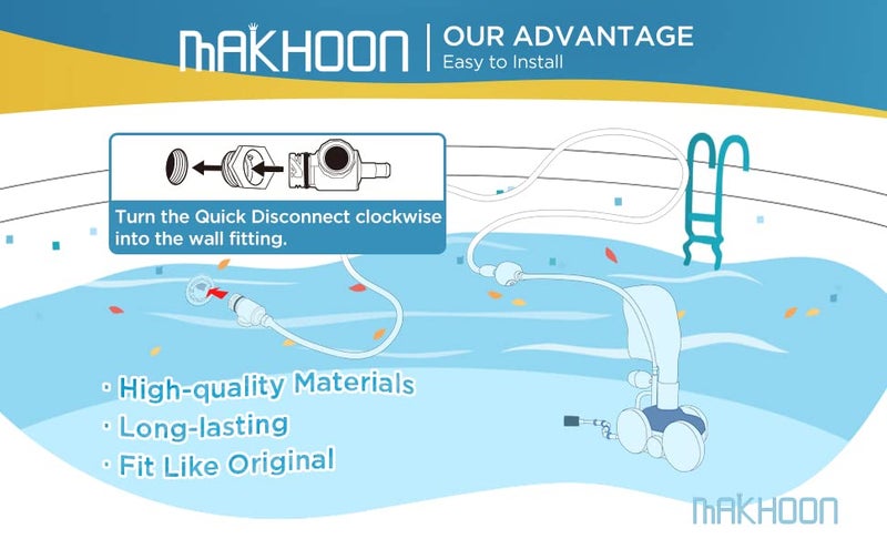 Makhoon D29 UWF Quick Disconnect and 9-100-9002 Pressure Relief Valve Replacement for Polaris Zodiac 180 280 380 Pool Cleaners (1) - Image 4