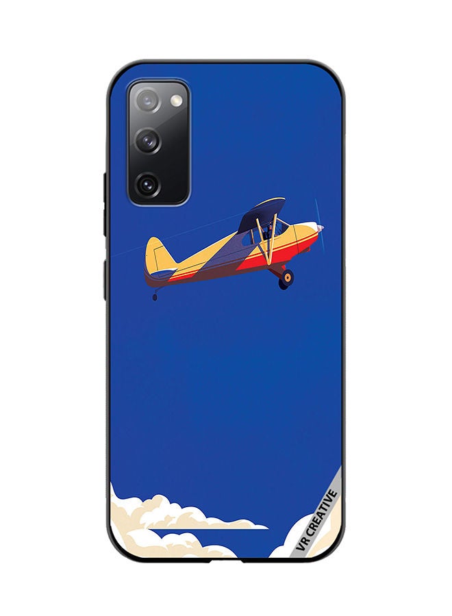 VR CREATIVE Protective Case Cover For Samsung Galaxy S20 FE 5G Airplane Design Multicolour - Image 1