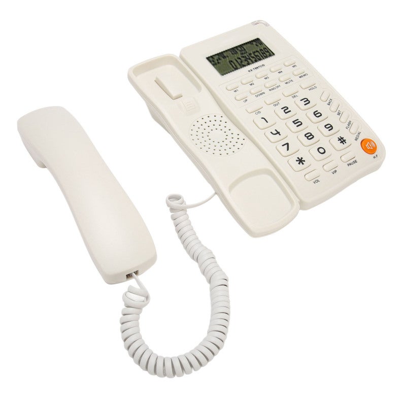 Wired Phone with Big Oval Button Design - Easy-to-Use Corded Telephone with High Definition Display Screen for Elderly - Image 5