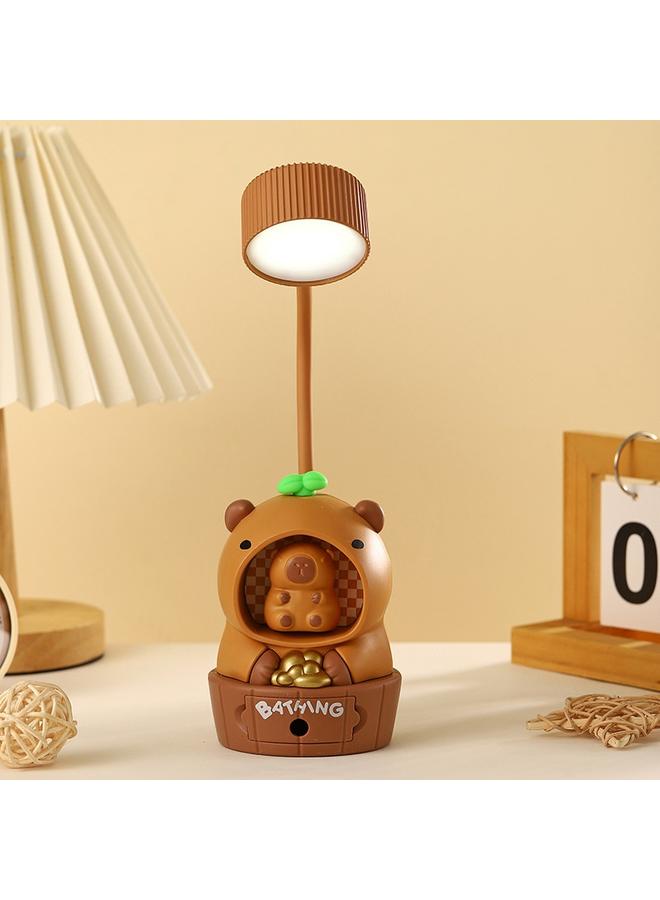 Bluejw New Capybara Luminous Nightlight Children's Gift Atmosphere Lamp Desktop Ornaments Decompression Pen Cutting Learning Desk Lamp - Image 4