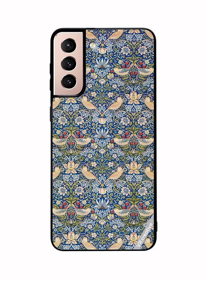 VR CREATIVE Protective Case Cover For Samsung Galaxy S21 Plus 5G Splash Flower Design Multicolour - Image 1