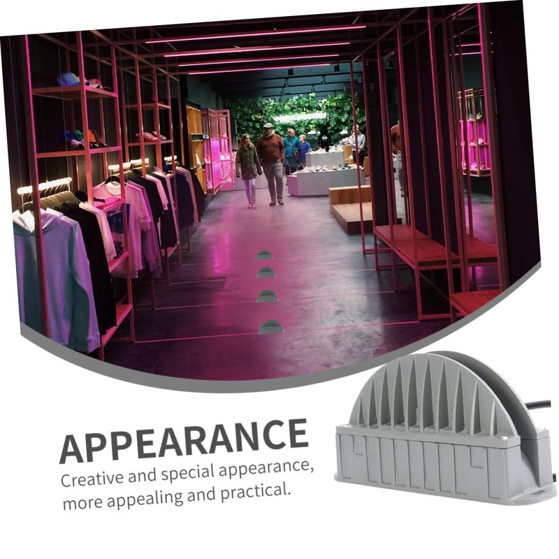 2pc Outdoor Semicircle LED Floodlight Wide Beam for Garden Pathways Patios Indoor Outdoor Use - Image 4