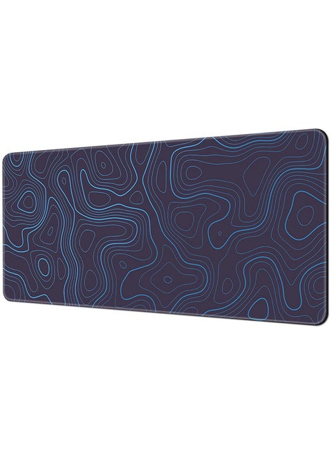 Large Mouse Pad Extended Gaming Mouse Pad Non-Slip Rubber Base Mouse pad Office Desk Mat Desk Pad Smooth Cloth Surface Keyboard Mouse Pads for Computers (800 * 300 * 3mm）Blue