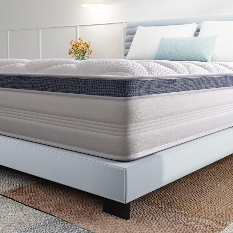 Hybrid Mattress, 180x200x30CM Individual Pocket Springs for Motion Isolation & Pressure Relief,Medium Firmness - Image 4