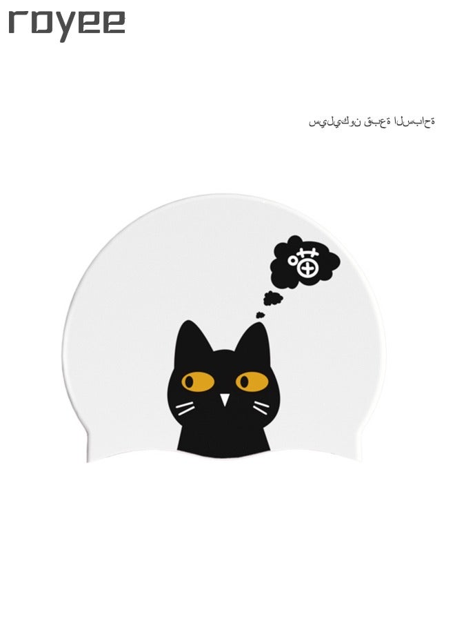 Royee Silicone Swimming Cap for Kids Bathing Cap for Kids Children Boys Girls - Children Swim Cap for Boys and Girls Aged 3-8 - Image 1