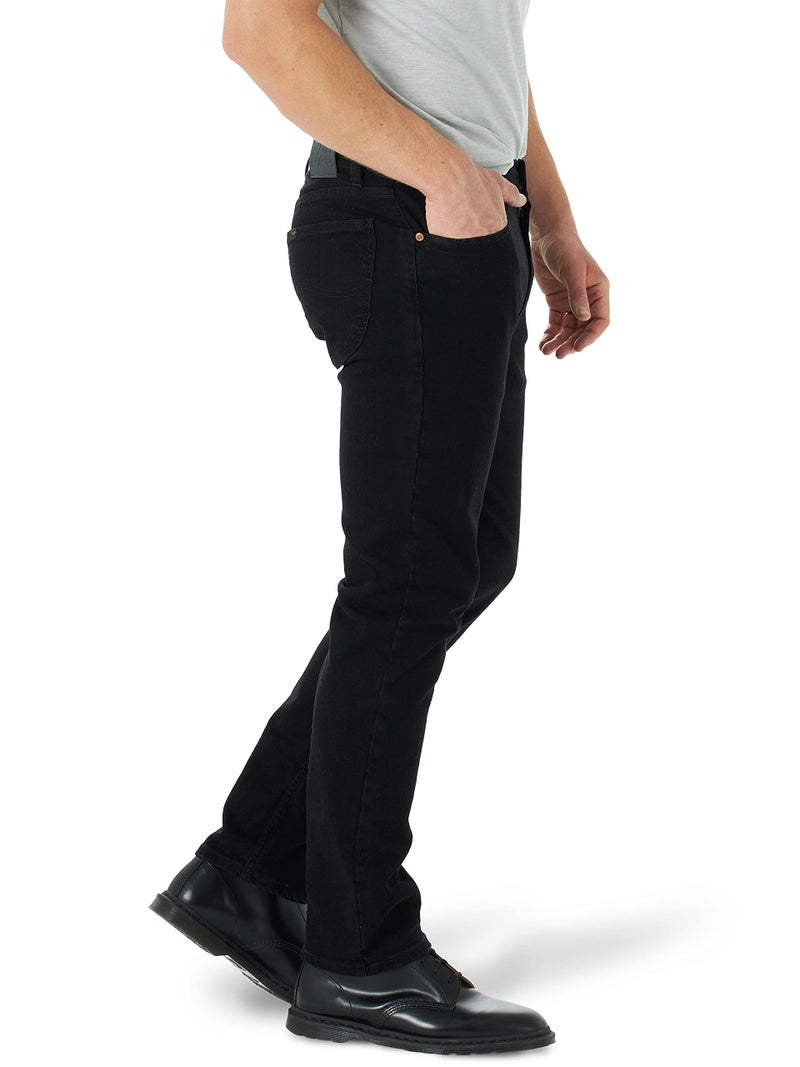 Lee Men's Legendary Regular Fit Tapered Leg Jean, Overdye Black, 36W x 30L - Image 4