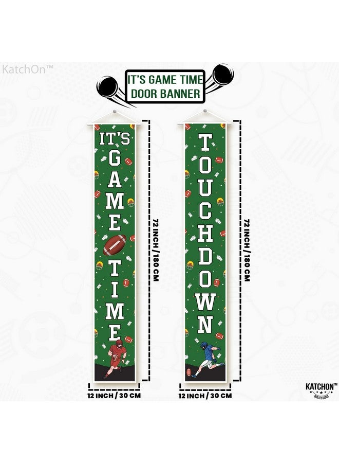 KatchOn, XtraLarge Football Door Banner - 72x12 Inch | Vertical Football Banner Backdrop, Football Party Decorations | Football Birthday Party Decorations | Football Backdrop for Football Party Favors - Image 2
