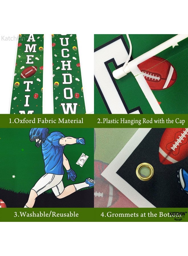 KatchOn, XtraLarge Football Door Banner - 72x12 Inch | Vertical Football Banner Backdrop, Football Party Decorations | Football Birthday Party Decorations | Football Backdrop for Football Party Favors - Image 3