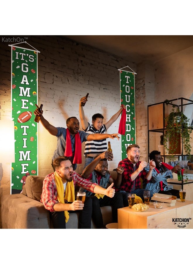 KatchOn, XtraLarge Football Door Banner - 72x12 Inch | Vertical Football Banner Backdrop, Football Party Decorations | Football Birthday Party Decorations | Football Backdrop for Football Party Favors - Image 4