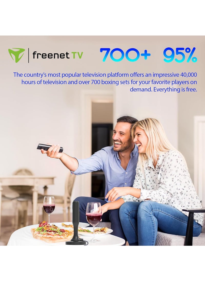 GUDOO TV Aerial - Digital TV Aerial Indoor, 360 degrees and 360 km Range - Smart TV Aerial Indoor Support VHF/UHF/DAB Radio/4K/1080P All TV  - Image 4