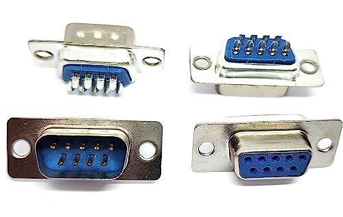Connectors Pro Pc Accessories 10 Pairs DB9 Male and Female D-Sub Solder Type Connector, 20-Pack (10 Male + 10 Female) - Image 2