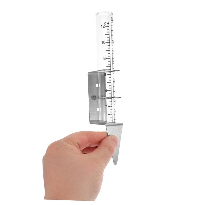 حامل مقياس المطر الرقمي أداة قياس مياه حديقة خارجية - Image 5