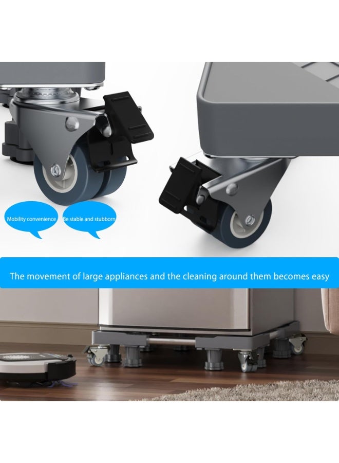 Multi-Function Washing Machine Support Stand with Lockable Rubber Wheels – Mobile Base for Washer and Dryer with 8 Strong Legs - Image 2