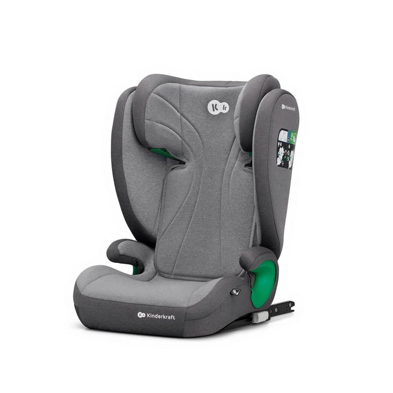 Kinderkraft JUNIOR FIX 2 - i-Size Convertible Car Seat – 3.5–12 Years (100–150 cm) with ISOFIX - Rocket Grey - Image 3