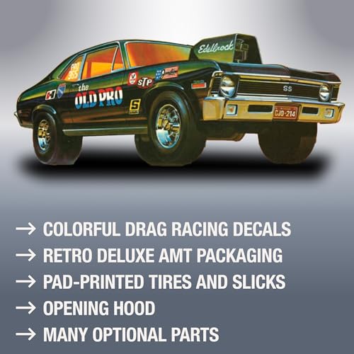 AMT 1972 Chevy Nova SS Old Pro 1:25 Scale Model Kit - Image 3