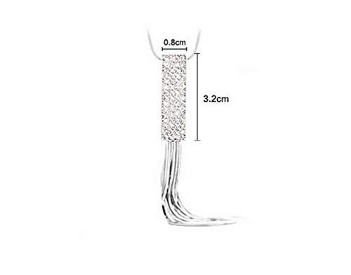 Sither Cathercing Rhinestone Tassel Pendant Long Necklace for Women Sweater Chain Statement Necklace Choker Adjustable Elegant Jewelry Crystal Accessories Dressy Collocation Winter Evening Party Wedding - Image 5