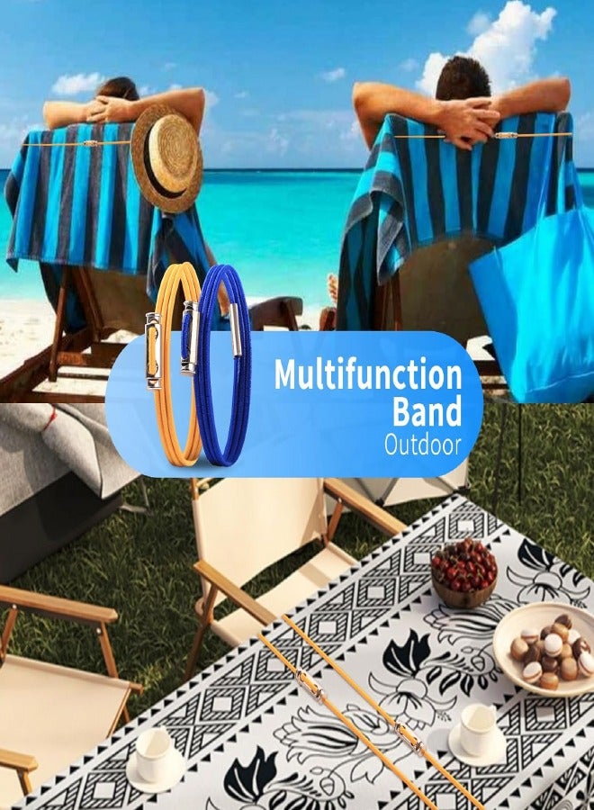 مجموعة من 6 أشرطة مطاطية لصناديق القمامة، أشرطة مطاطية لصناديق القمامة قابلة للتعديل، تناسب علب القمامة سعة 8-33 جالون، أشرطة مطاطية ملونة لصناديق القمامة المنزلية جيدة للمدرسة والمكتب في المنزل والمدرسة في الأماكن المغلقة والخارجية، 6 ألوان - Image 5