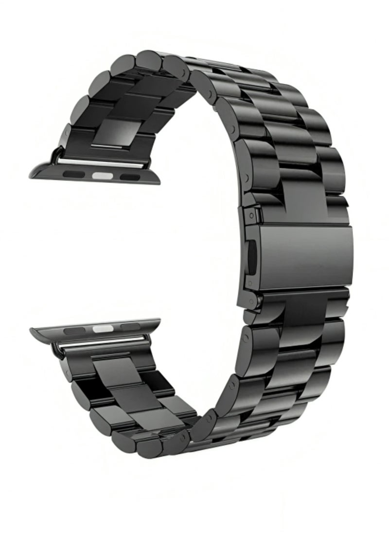 PRIMO PLUS - Stainless Steel Replacement Band For Apple Watch 42/44/45/49mm Series 7/6/5/4/3/2/1 Black - Image 1