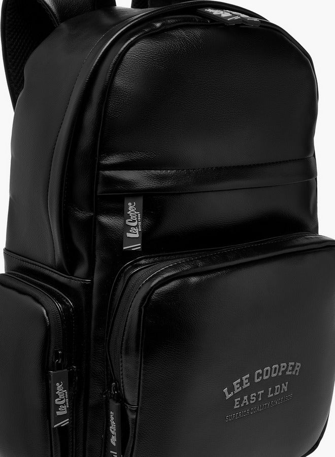 Lee Cooper Men's Logo Detail Backpack with Adjustable Straps and Zip Closure - 32x45 cm  - Image 4