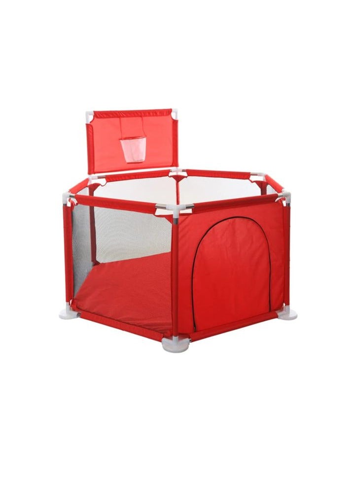 Children's ball pit in a hexagonal shape with a basket - Image 3