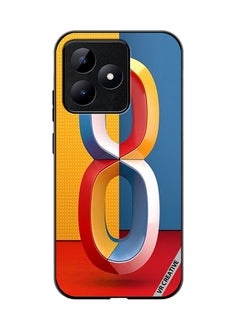 Protective Case Cover For Realme C53 Number 8 Design Multicolour