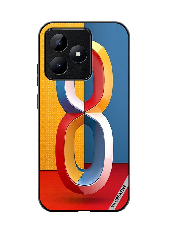 VR CREATIVE - Protective Case Cover For Realme C53 Number 8 Design Multicolour - Image 1