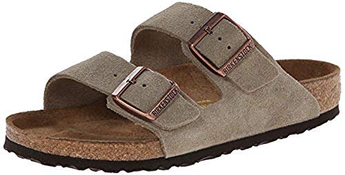 Birkenstock Unisex Arizona Soft Footbed Sandal, Taupe Suede, 40 N EU/9-9.5 2A(N) US Women/7-7.5 2A(N) US Men - Image 2