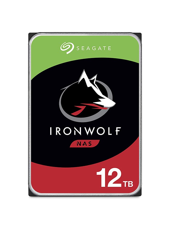 سيجيت قرص صلب داخلي IronWolf سعة 12 تيرابايت، 7200 دورة في الدقيقة، ذاكرة مؤقتة 256 ميجابايت، SATA 6.0Gb/s، CMR 3.5" للتخزين المتصل بالشبكة RAID | ST12000VN0008 - Image 1