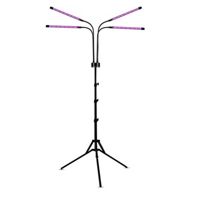 Grow Light with Stand 40W 80LEDs Full Spectrum Blue Red Light 4/8/12H Timer 9 Brightness Levels Adjustable Gooseneck For Indoor Plants, Seedlings, Home Office - Image 4